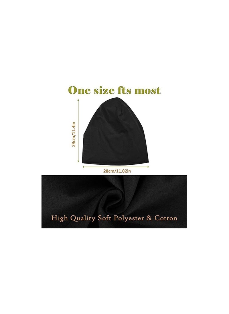 RATSAW 2PCS Slouch Beanie Hat for Men Women Stretchy Skull Cap Soft Warm Daily Cuffed Hats Unisex Comfortable Beanie Gifts for Men Dad  - Image 4