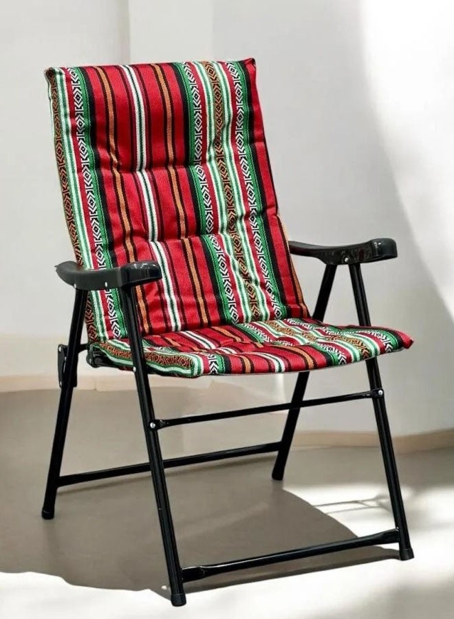 كادي ون كرسي تخييم قابل للطي مقعد تخييم مبطن خفيف الوزن بظهر مرتفع للتخييم في الهواء الطلق والشاطئ للتخييم و الرحلات