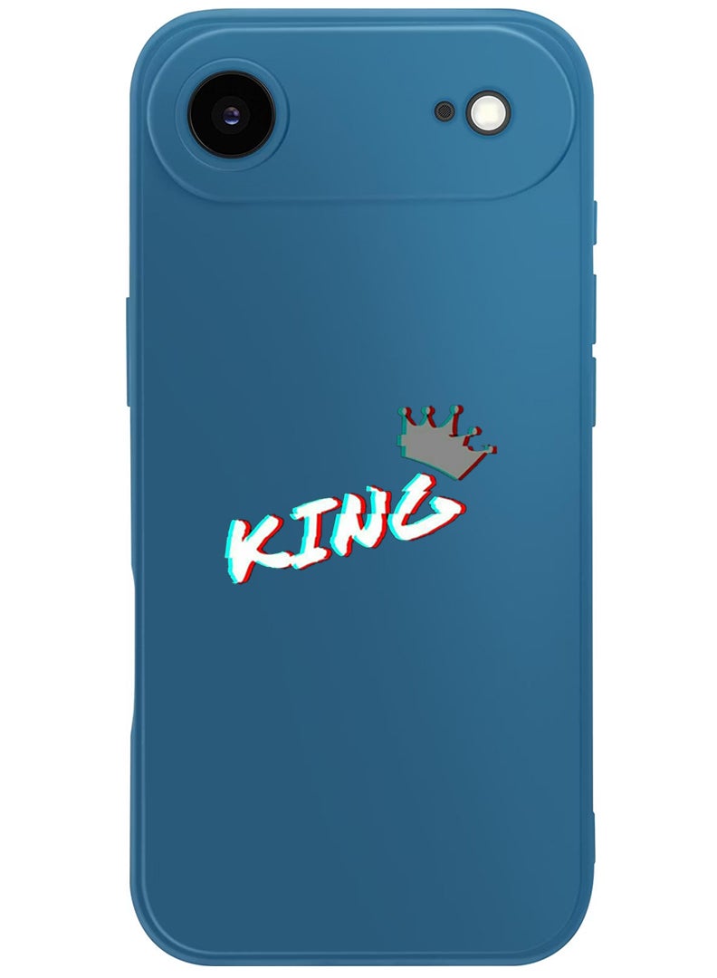 Theodor Protective Slim Fit Case Liquid Silicone Cover with Full Body Protection Anti-Scratch Shockproof Case For Apple iPhone 17 Air (Blue) King - Image 1