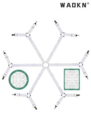High Quality Multi-Purpose Sheet Ties 6-Way Cross Sheet Clips and Sheet Fixing Elastic Band Sheet Fixing Suspender Clips Suitable for All Types of Mattresses - pzsku/Z57C4B5D13B8EAF0054C8Z/45/_/1729591115/1e43fc45-7217-4c7d-afff-305590775568