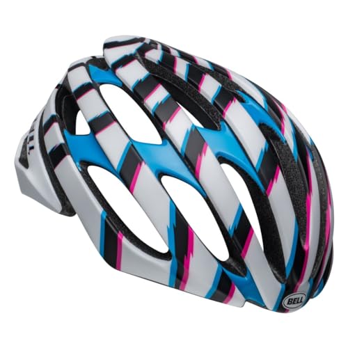 BELL Stratus MIPS Adult Road Bike Helmet Vertigo MatteGloss WhiteCyan 2023 Small 5256 cm - Image 1