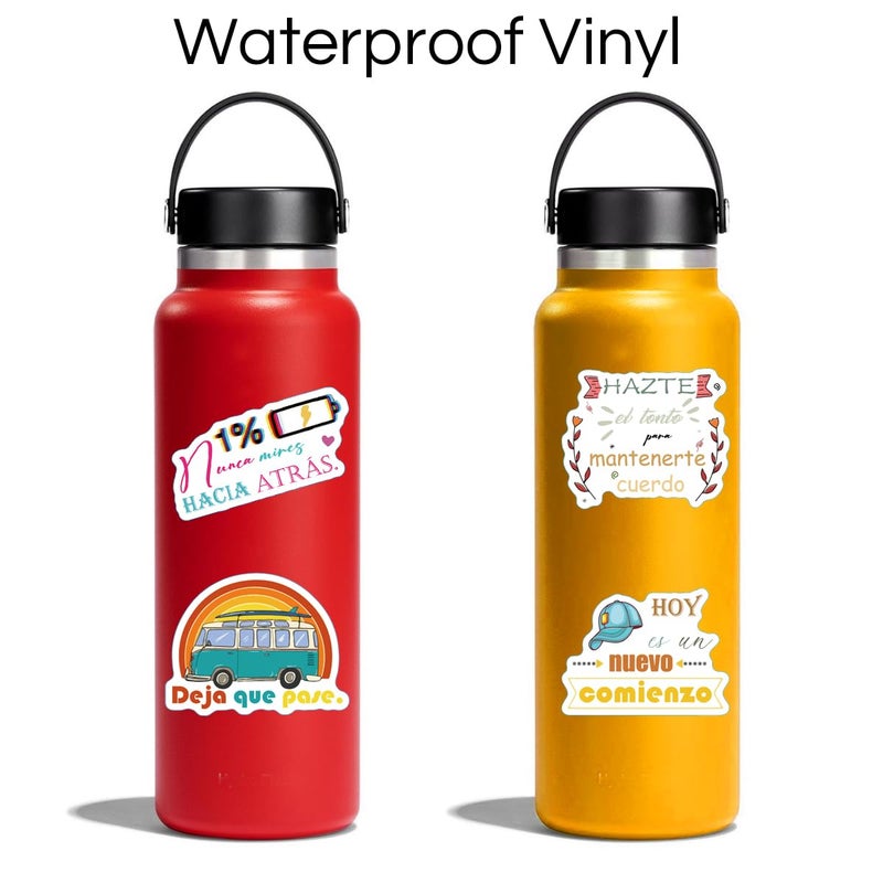 1step2dream 300pcs Spanish Inspirational Stickers for Teens Adults Teachers | Motivational Decals | Positive Vision Board Stickers for Journaling Scrapbook,Water Bottles, Laptop | Reward Sticker - Image 4