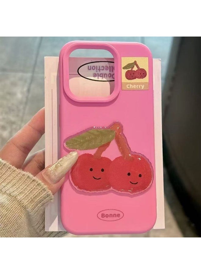 NIBEMINENT Strawberry Cake Protective TPU Case Cover For iPhone 17 Air, Raspberry Powder