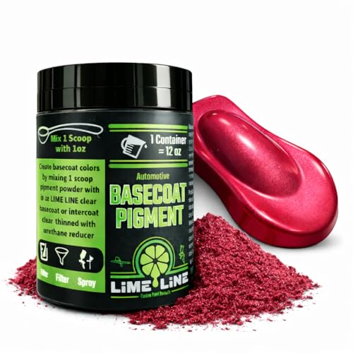 LiME LiNE Base Coat Maker Pigment Powder Automotive Grade Basecoat Metallic Red Pearl - Image 1