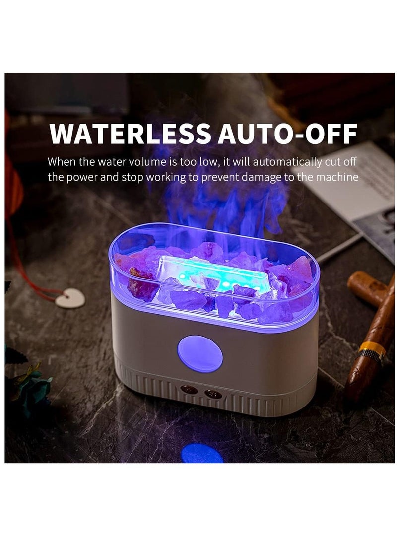 مصباح ملح للزيوت العطرية، 7 ألوان متدرجة، أضواء LED، مرطب بالموجات فوق الصوتية، موزع روائح العلاج العطري، أوضاع رذاذ للمنزل وغرفة النوم والمكتب، إيقاف تلقائي 200 مل - Image 4