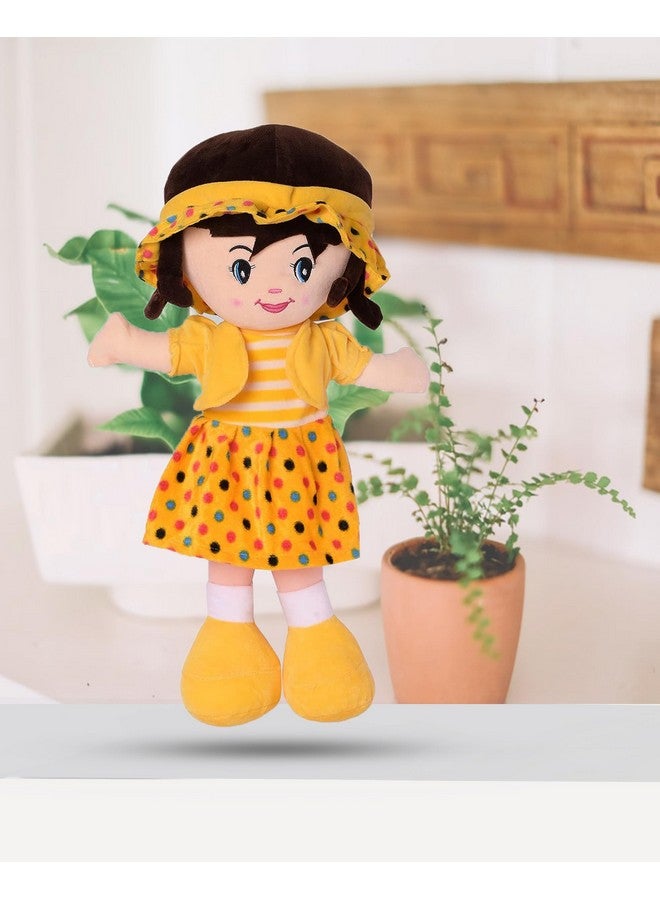 Glance Soft Cute Looking Beautiful Doll | Attractive Stuffed Toys | Grab Your Attention on Little Darling Doll (Yellow Winky Doll, 40 cm) - Image 1