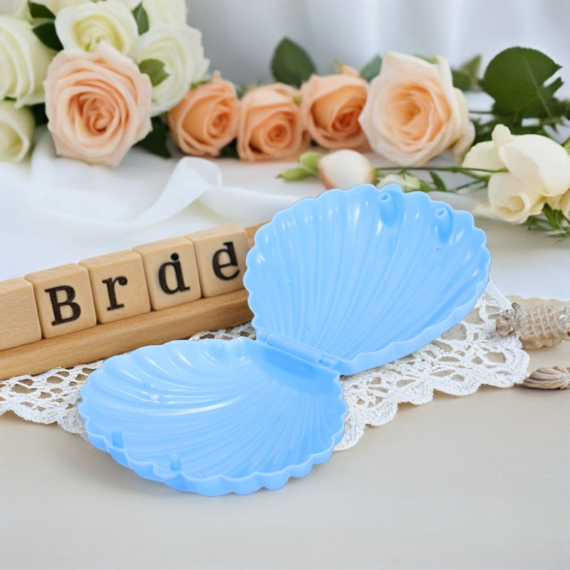 40 pcs Seashell Candy Boxes: Seashell Party Favor Box Sea Clam Treat Containers Jewelry Storage Box For Wedding Party Favors Supplies - Image 4