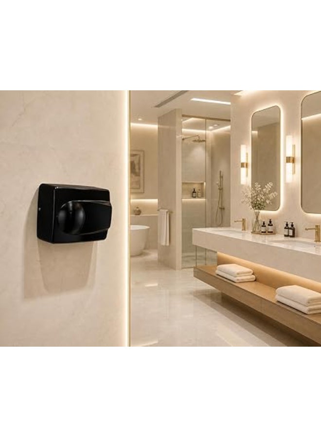 Automatic Hand Dryer Wall Mounted - Stainless Steel (Black) 1500 W - Image 2