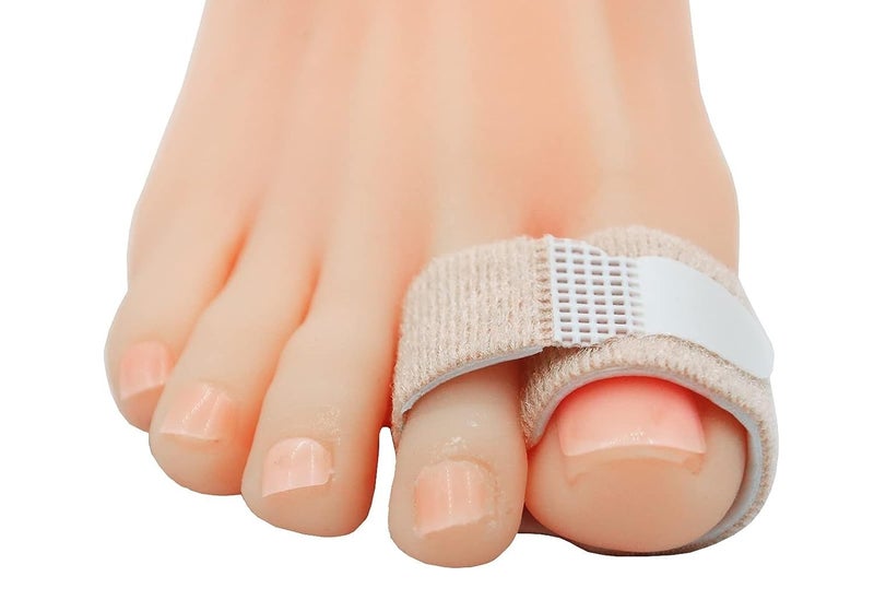 AEGON مثبت أصابع القدم أيجون | فاصل أصابع للقدم المعوجة | لفافة فاصل للأصابع المكسورة | ضمادة وسادة لتصحيح الأصابع | واقي أصابع القدم المعوجة | دعم للأصابع المتداخلة (2 قطعة) - Image 2