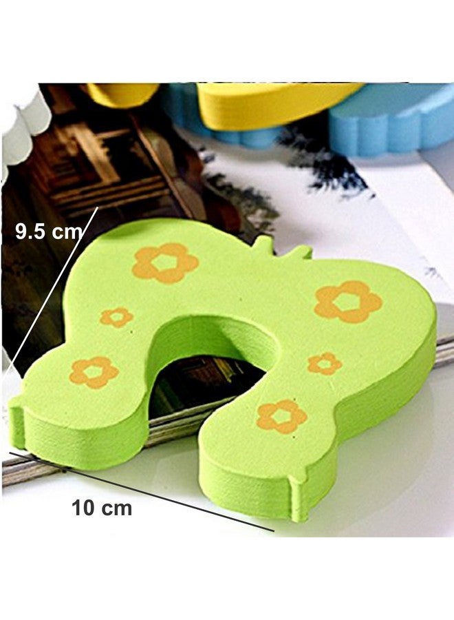 SYGA 10 Pcs Children Safety Door Pinch Guard,Door Slam Stopper Soft Foam Door Stopper,Prevents Finger Pinch Injuries and Child or Pet from Getting Locked in Room, Colorful Cartoon Animal Cushion - Random Bundled Finger Hand Safety, Curve Shaped Door Stop Guard - Image 2