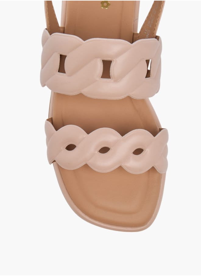 Little Missy - Girls Strappy Sandals With Hook And Loop Closure - Image 1
