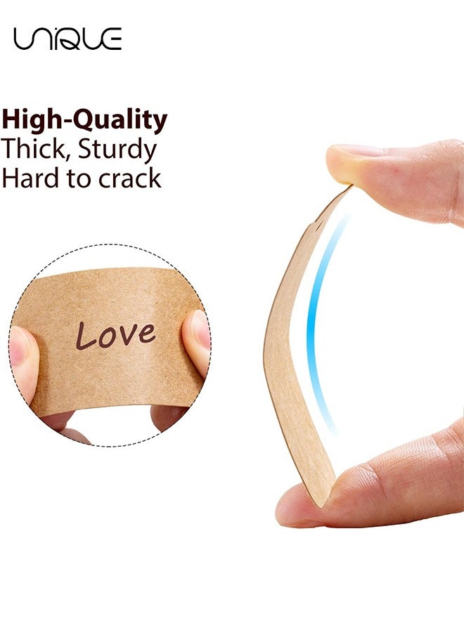 6 Pack Multicolor Index Cards with Binding Rings, 300 Sheets 40*70mm Flash Cards, Double-sided Available Study Cards, Easy Flip DIY Greeting Card, Note Cards, Kraft Paper Cards