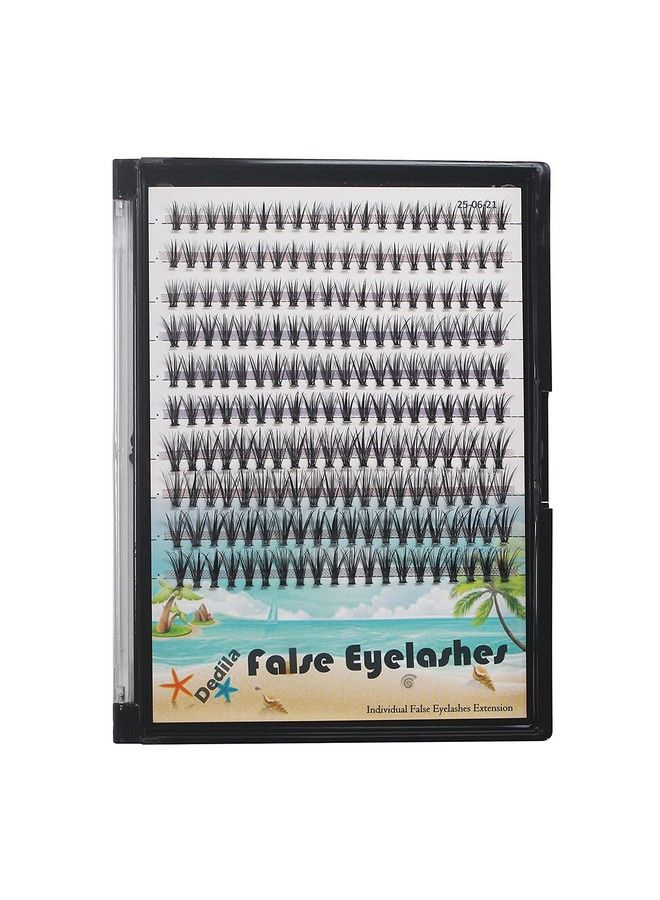 Dedila 200Pcs Handmade Individual False Eyelashes Thickness 0.07Mm D Curl Mixed 101214Mm /111315Mm/121416Mm/161820Mm 3D Volume Cluster Eye Lashes Etensions (121416Mm) - Image 2