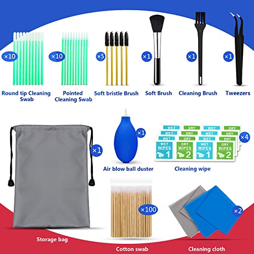 Aispour Cell Phone Cleaning Kit, Speaker Cleaner for iPhone, Charging Port Cleaning Tool, Electronic Cleaning kit, Compatible with Airpods Earbuds Camera USB C Lightning Port ipad (140PCS) - Image 2
