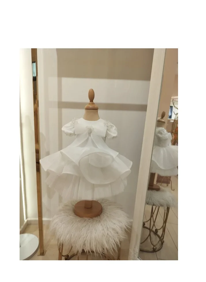 VIA BAMBINO Tiered Tulle Dress