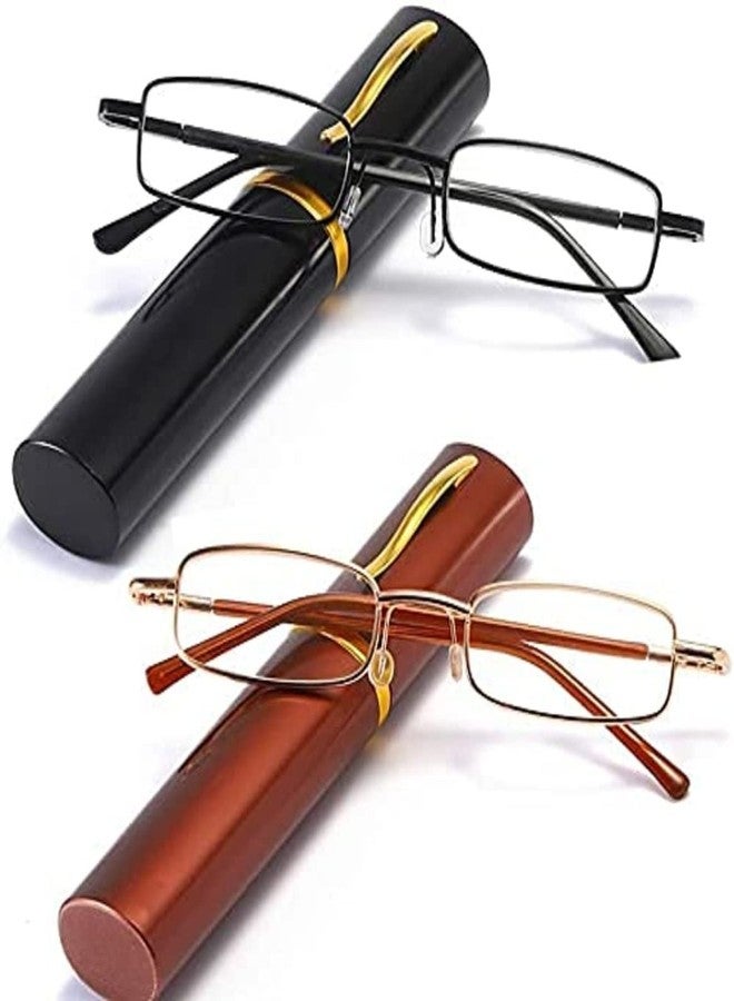 JRS Pack of 2 Reading Glasses for Men/Women, Near Vision, News Paper Reading, Eye Glasses Spectacles, Unisex Slim Light Weight Reading Glass with FREE Stainless Steel Screwdriver Keychain +2.50 - Image 2