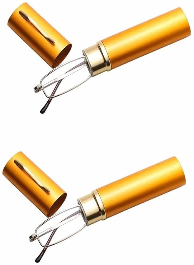 JRS Pack of 2 Reading Glasses for Men/Women, Near Vision, News Paper Reading, Eye Glasses Spectacles, Unisex Slim Light Weight Reading Glass with FREE Stainless Steel Screwdriver Keychain +2.50 - Image 1