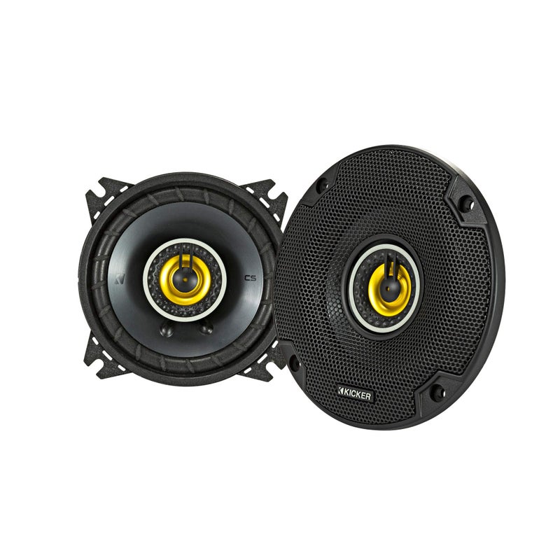 KICKER 46CSC44 CS-Series CSC4 4-Inch (100mm) Coaxial Speakers, 4-Ohm (Pair) - Image 1