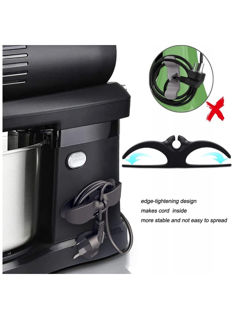 منظم الأسلاك للأجهزة المطبخية  منظم كابلات لف الأسلاك، 4 قطع  منظم أسلاك للأجهزة  كابل لاصق  ترتيب لمطبوخ الضغط، الخلاط، الخلاط الكهربائي، ماكينة القهوة، المقلاة الهوائية - Image 5