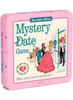 Winning Solutions Mystery Date Classic Board Game With Nostalgic Tin Case, Pink