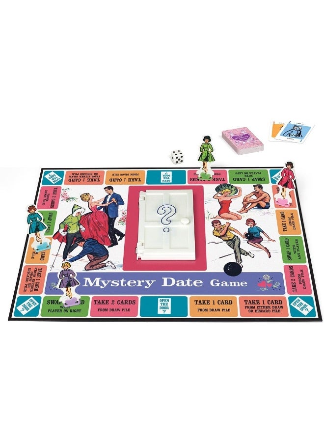 Winning Solutions - Winning Solutions Mystery Date Classic Board Game With Nostalgic Tin Case, Pink - Image 1
