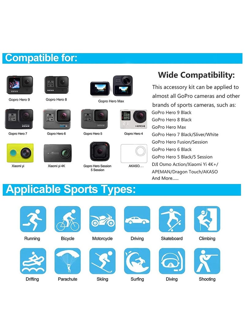 Arabest - 50 in 1 Action Camera Accessory Kit - Image 1