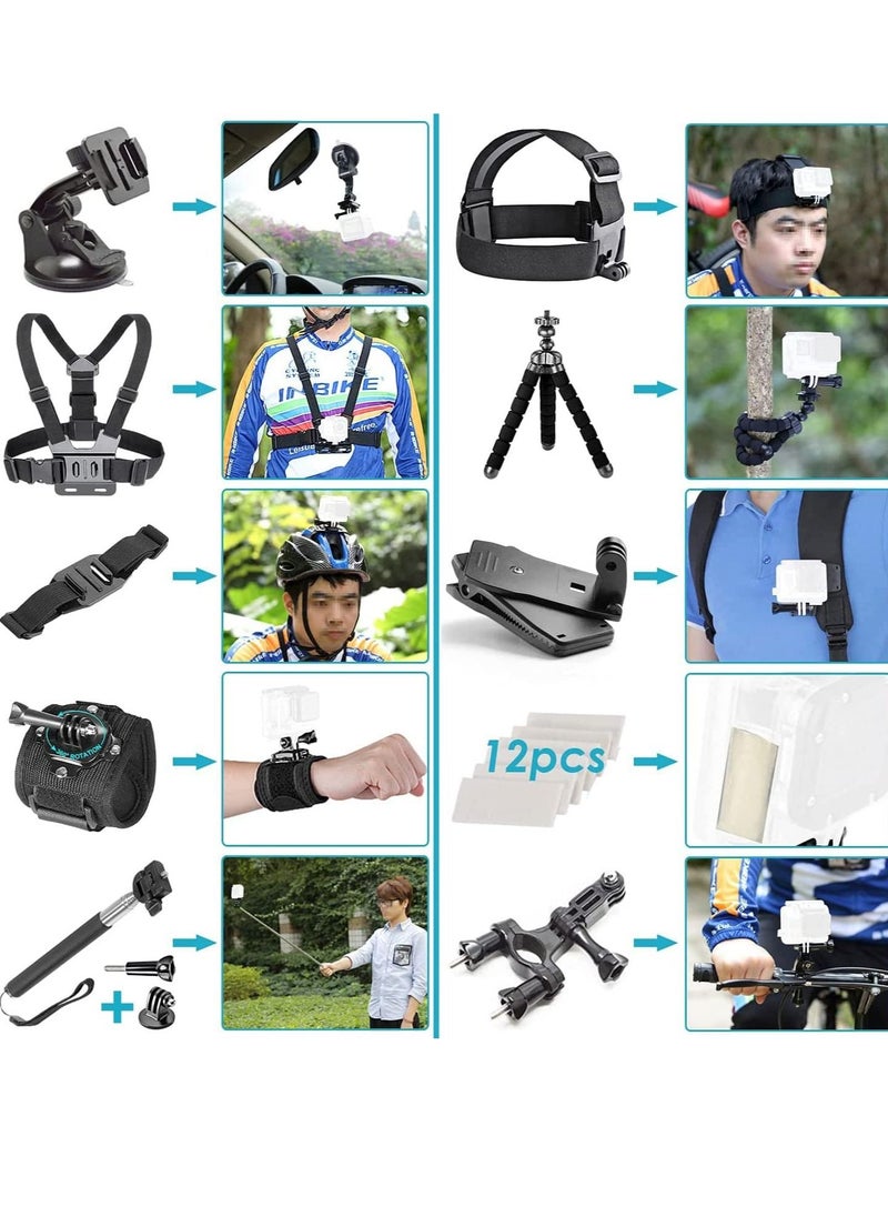 Arabest - 50 in 1 Action Camera Accessory Kit - Image 1