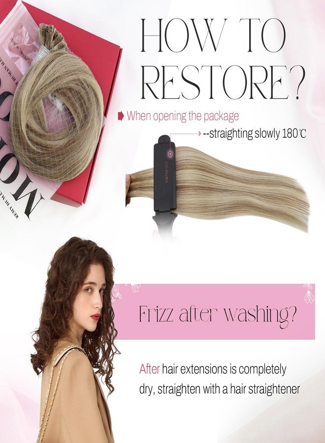 Moresoo Keratin Utip Hair Extensions Nail Tips 20 Inch K Tip Hair Extensions Human Hair 50 Strands 50 Gram 20Inch - Image 5