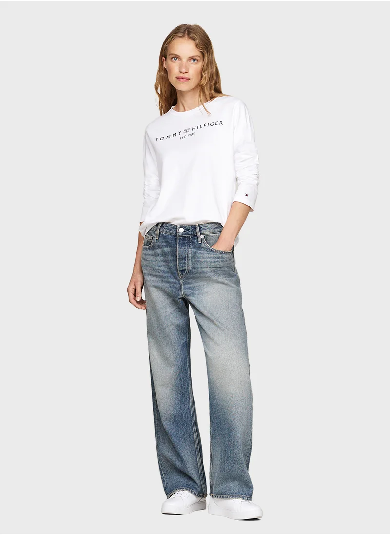 TOMMY HILFIGER Crew Neck Logo T-Shirt