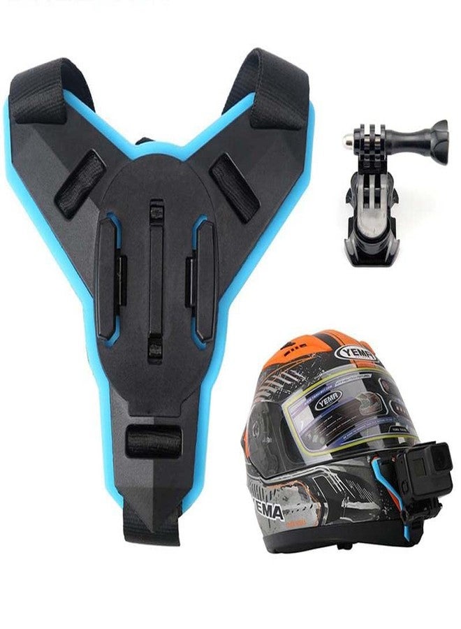 CEUTA Motorcycle Helmet Strap Full Face Front Chin Mount for GoPro Hero 10 Hero 9/8/7/6/5 DJI Osmo Action and Most Sports Action Cameras (Basic) - Image 1