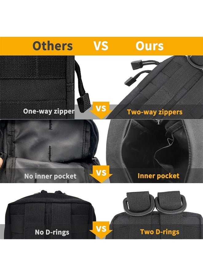DUNISO Kit of 18 Molle Accessories, Molle Attachments Clips and Straps with Pouch for 1” Webbing Tactical Backpack Tactical Vest  - Image 2