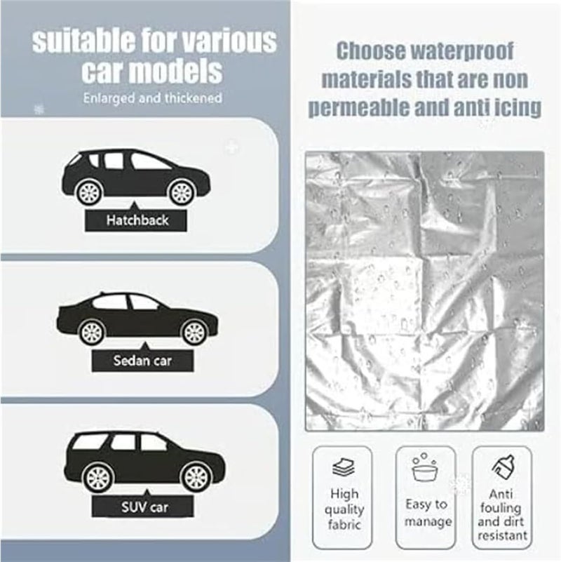 Genérico Car Sunshade, Ice and Snow Cover, Snow Protector | Ice Sunscreen, Winter Protector, Sunscreens - Image 4