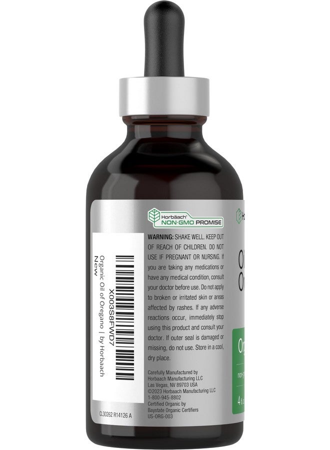 Horbäach Organic Oil of Oregano Drops 4 fl oz Liquid | Vegan | Non-GMO, Gluten Free - Image 3