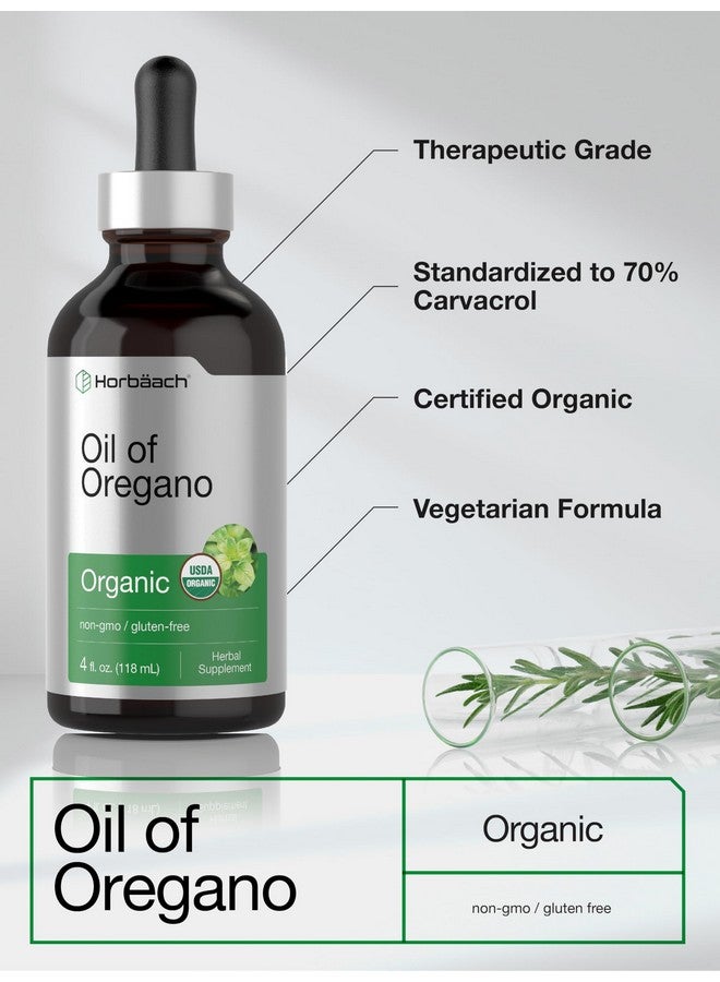 Horbäach Organic Oil of Oregano Drops 4 fl oz Liquid | Vegan | Non-GMO, Gluten Free - Image 4