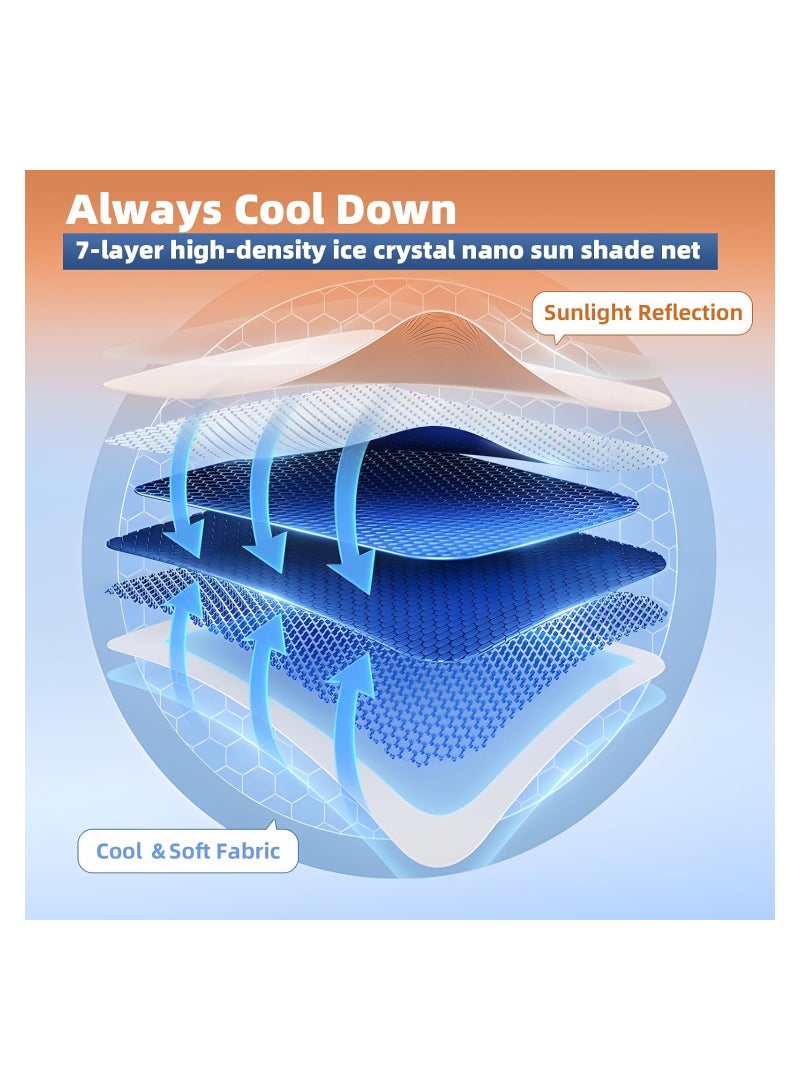 SYOSI Roof Sunshade  for Model Y 2021-2024, Ice Crystal Sunshade with Storage Bag for Model Y 2024-2021, Foldable Sunroof Shade with Heat Insulation Cover, Glass Roof Sunshade Car Sun Shade - Image 2