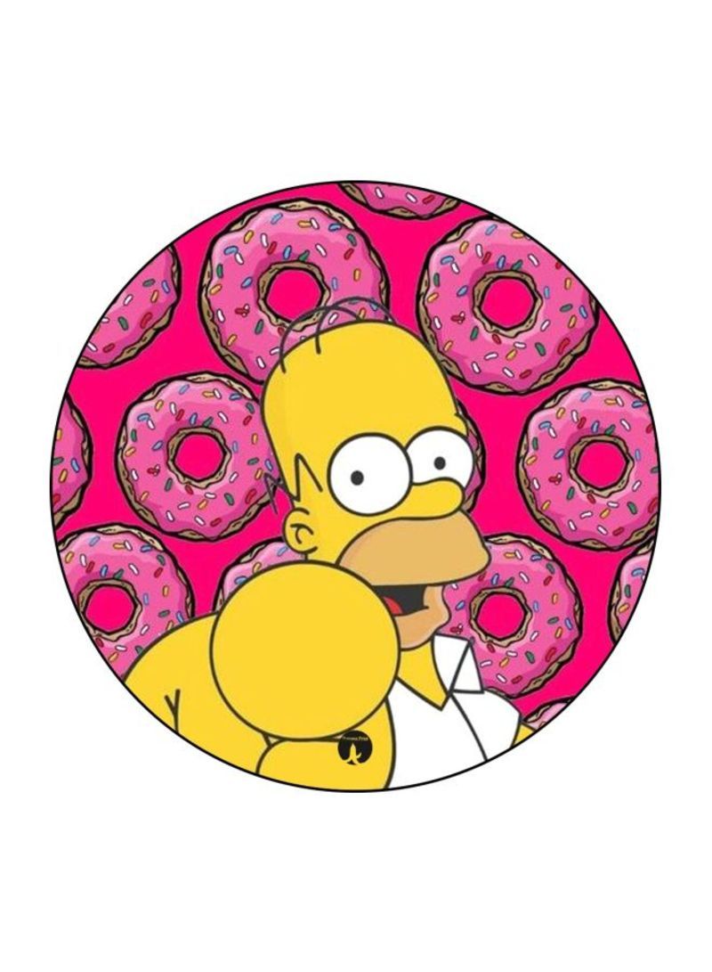 RKN Simpsons Printed Mousepad Pink/Yellow/White