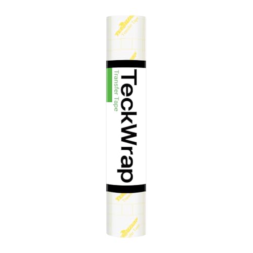 TECKWRAP High Tack Transfer Paper Tape 12 x 10 FT for Shimmer Glitter Vinyl with Yellow Grid Perfect Alignment for Adhesive Vinyl DecalsSignsWallsWindows and Other Smooth Surfaces