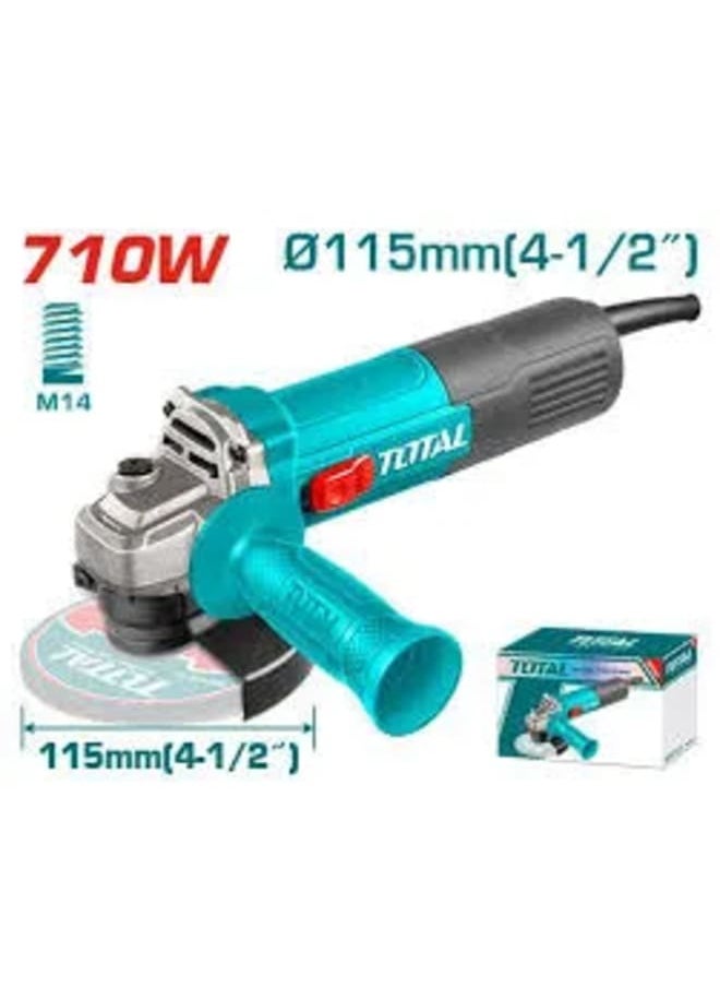 TOTAL Angle Grinder 4.5" 710W  - Image 2
