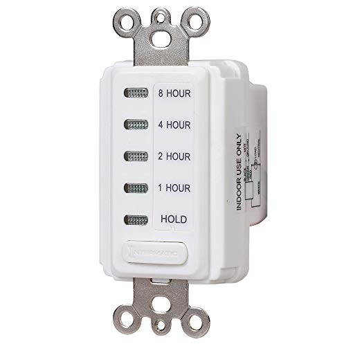 Intermatic EI220W 1/2/4/8 Hour SPST 1800-Watt In-Wall Countdown Timer, White - Image 4