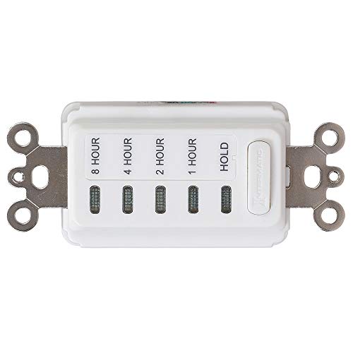 Intermatic EI220W 1/2/4/8 Hour SPST 1800-Watt In-Wall Countdown Timer, White - Image 2