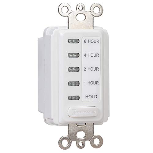 Intermatic EI220W 1/2/4/8 Hour SPST 1800-Watt In-Wall Countdown Timer, White - Image 3
