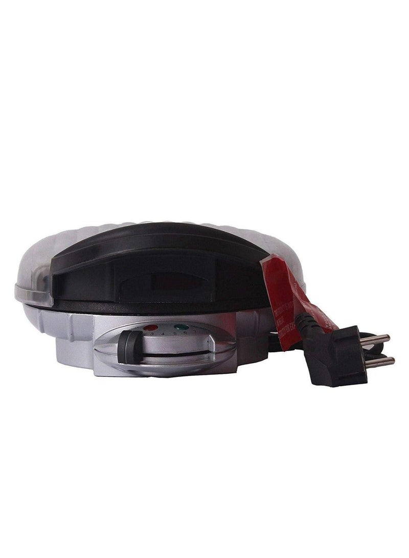 صانعة الوافل المستديرة مع مقبض للتحكم في درجة الحرارة، ألواح غير لاصقة، تسخين سريع، تصميم مضغوط، مثالية للفطائر البلجيكية الرقيقة وإبداعات الإفطار - Image 2