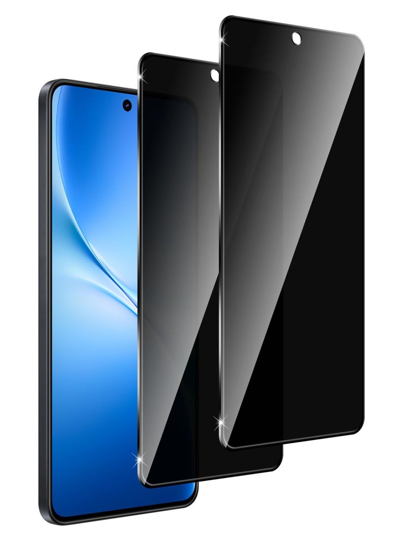 عام [قطعتان] زجاج مقوى للخصوصية متوافق مع فيفو V60 لايت 5G، حامي شاشة مضاد للتجسس، صلابة 9H مقاوم للخدوش، زجاج مقوى خالٍ من الفقاعات. - Image 1