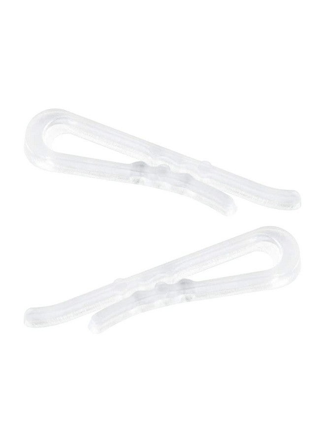 HAHIYO HAHIYO 1.5 inches/38mm 200Pcs Clear Plastic U Shape Alligator Clips Clothespins Garment Shirt Folding Clips with Teeth for Sewing Room Folding Board Sock Tie Pant Securing Fabric to Comic Book Board  - Image 1