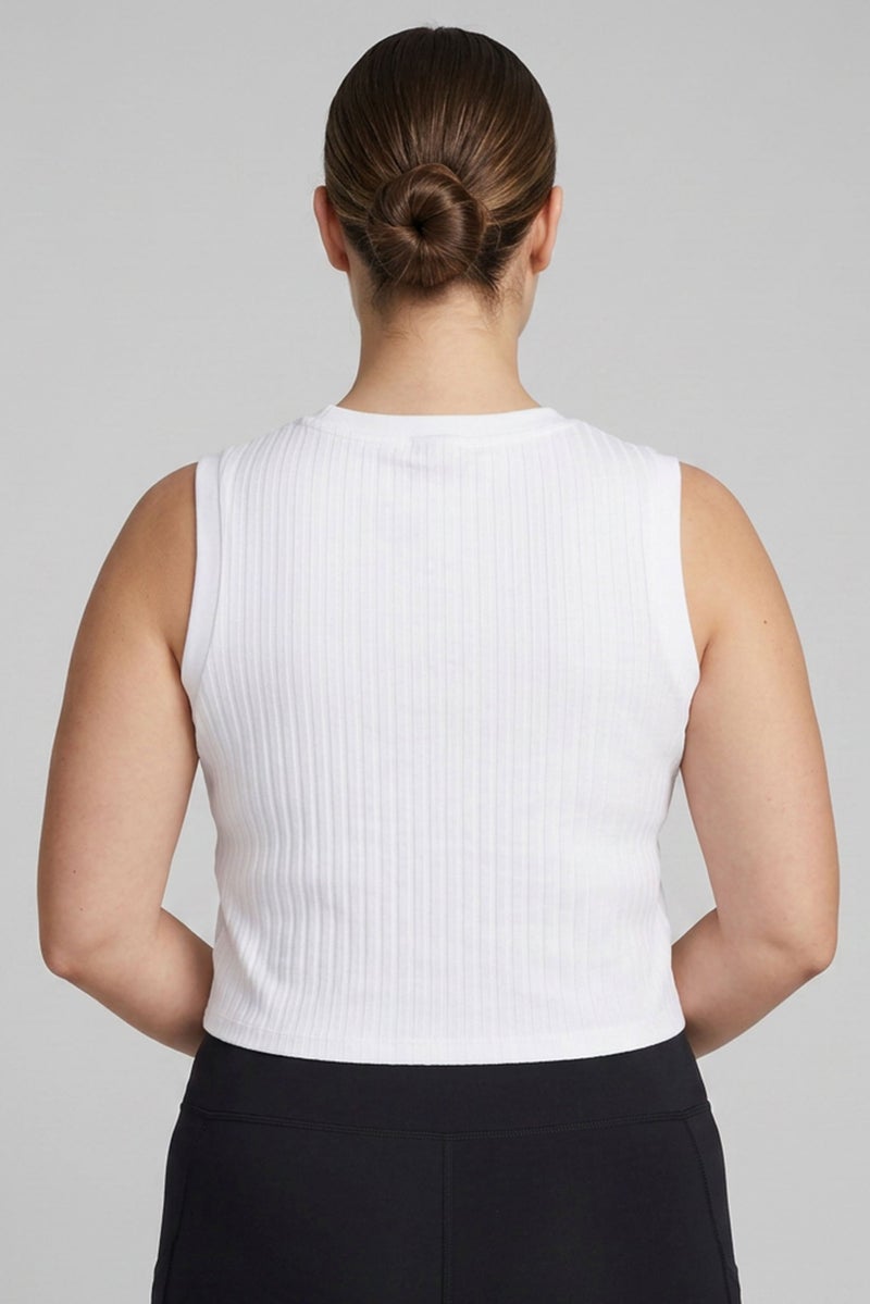 PUMA Women Comfort Fit Sleeveless Outdoor Tank Top, White - Image 4