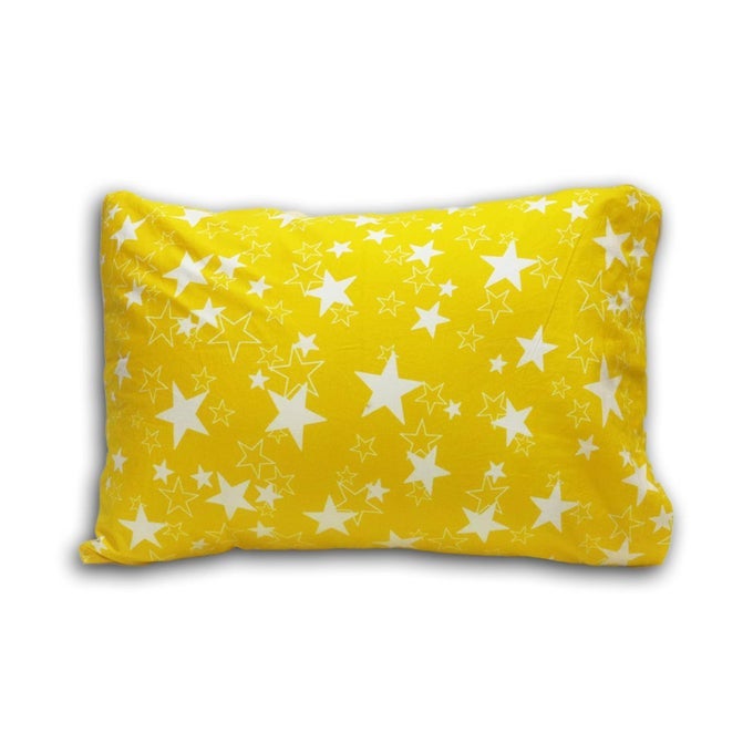 TODDLER PILLOW WITH 100 COTTON REMOVABLE COVER 20 X 15 INCHES CHILDREN PILLOWS BABY PILLOWS YELLOW STAR