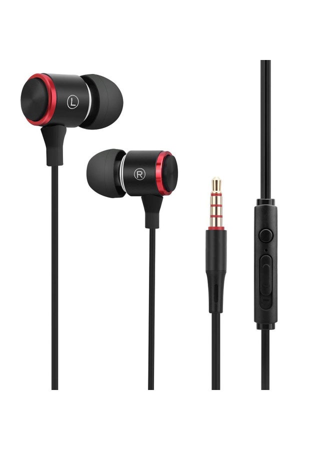 Neutral Headset Wired Headset Sports In-ear Game Moving Coil With Microphone Wire Control Mobile Phone Earplugs - Image 1