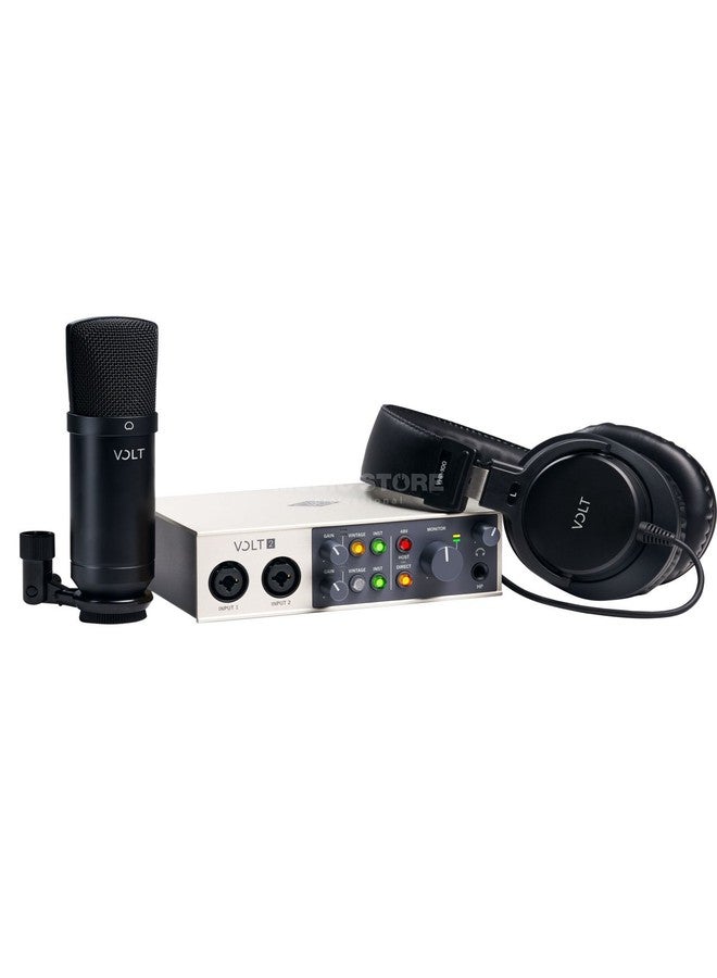 Universal Audio Volt 2 USB Recording Studio Bundle Interface