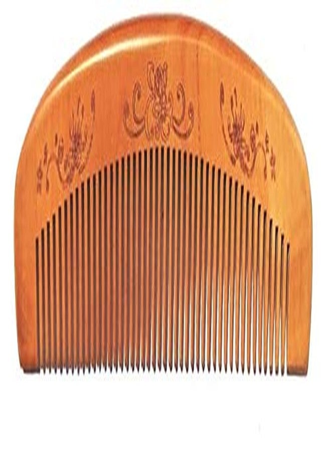 تويشا مشط لحية عريض الأسنان مصنوع يدويًا من خشب النيم من تويشا، للرجال، عبوة من قطعتين - Image 3