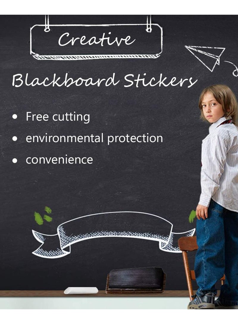 1PCS Chalkboard Wall Sticker Easy Peel & Stick, Reusable, Non-Toxic, and Waterproof for Home, Office, or Classroom Decor-45x200cm - Image 5